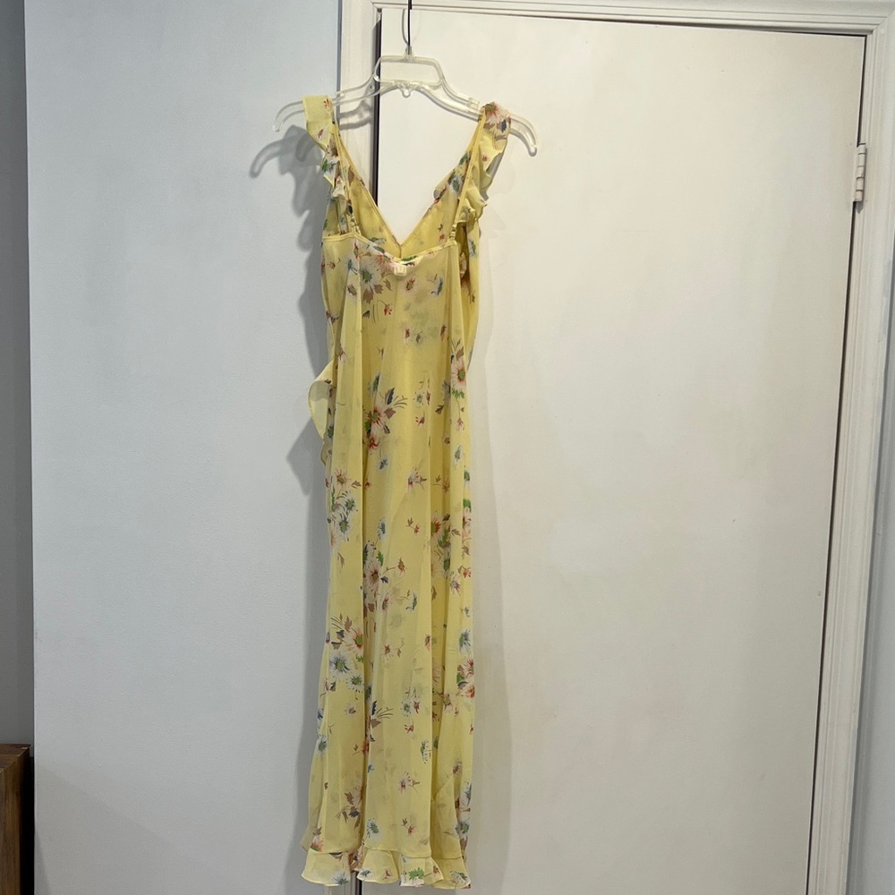 Victoria's Secret Yellow Floral Ruffle Sleepwear Nightgown - Picture 3 of 8